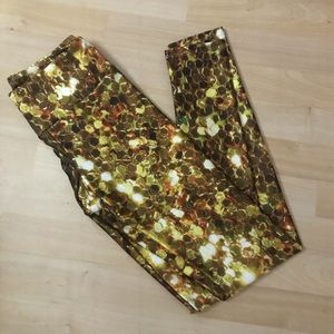 Gold sequin goldsheep leggings